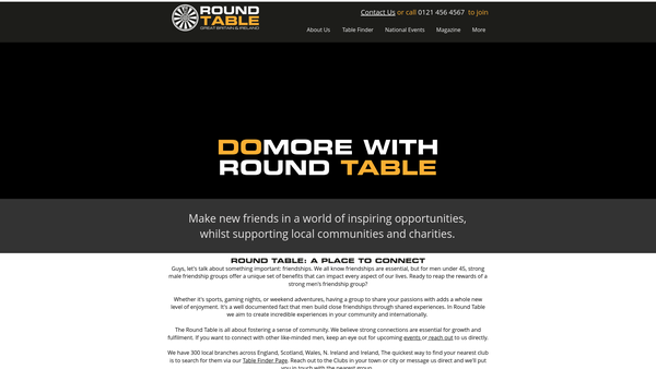 Screenshot of the Cheltenham Round Table Charitable Trust Fund website