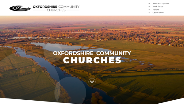 Screenshot of the Oxfordshire Community Churches website