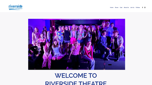 Screenshot of the Riverside Theatre Company website