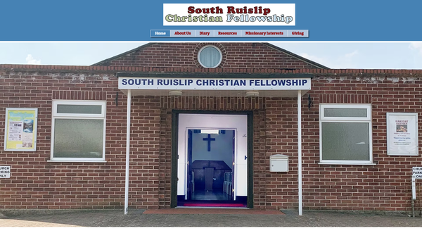 Screenshot of the South Ruislip Christian Trust website