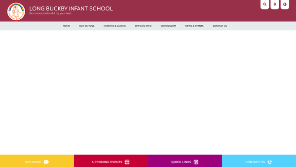 Screenshot of the Long Buckby Infant School Fund website