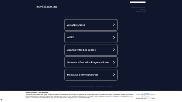 Screenshot of the Clover House website