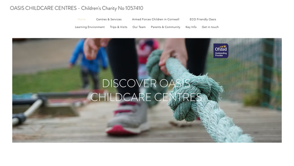 Screenshot of the Ludgvan Community Childcare Centre Limited website