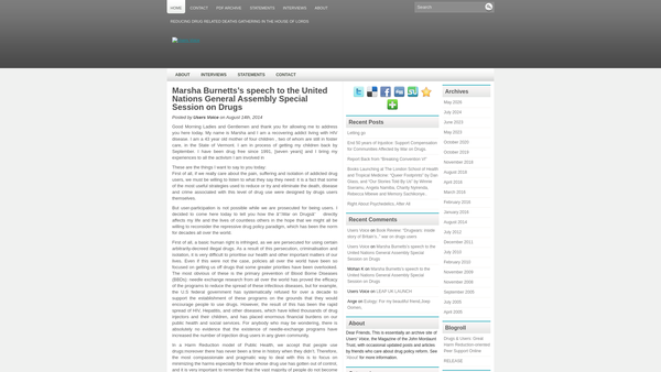 Screenshot of the The John Mordaunt Trust website