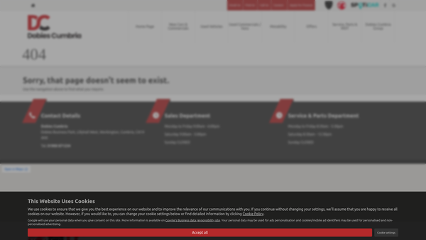 Screenshot of the Dobie's Charitable Trust website