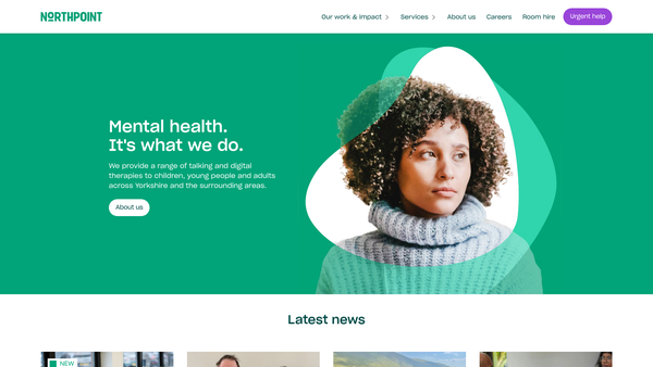 Screenshot of the Northpoint Wellbeing Limited website