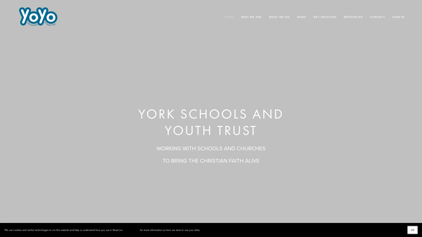 Screenshot of the York Schools And Youth Trust website