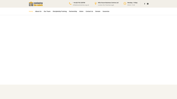 Screenshot of the Four Twelve Ministries website