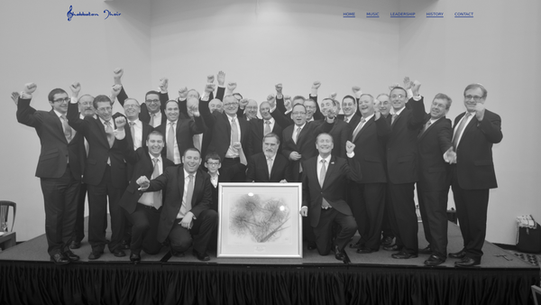 Screenshot of the The Shabbaton Choir website