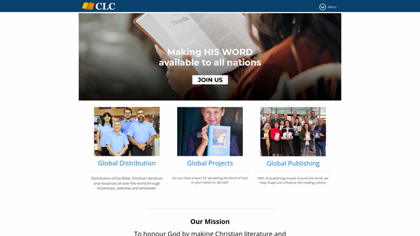 Screenshot of the Clc International Office website