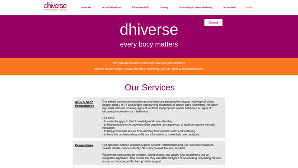 Screenshot of the The Dales Trust website