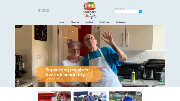 Screenshot of the Ordinary Lifestyles website