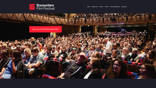 Screenshot of the Encounters Festivals Ltd website