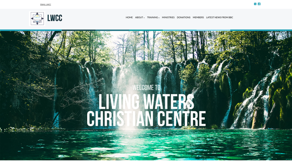 Screenshot of the Living Waters Christian Centre (Lewisham Trust) website