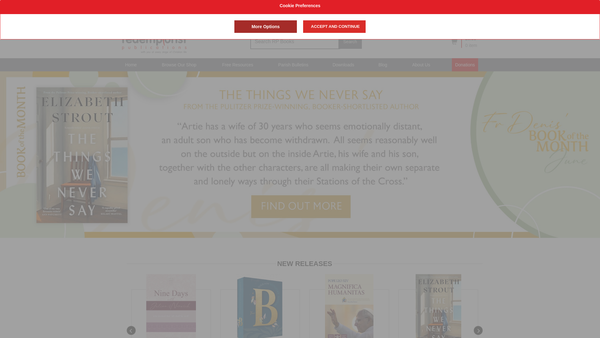 Screenshot of the Redemptorist Publications website
