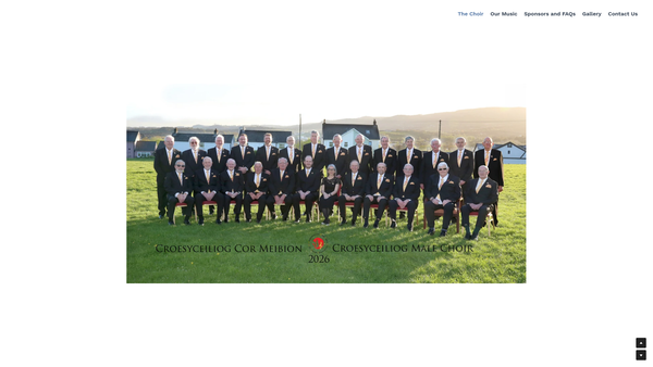 Screenshot of the Croesyceiliog Male Choir website