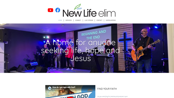 Screenshot of the Headley Heath New Life Church Trust website
