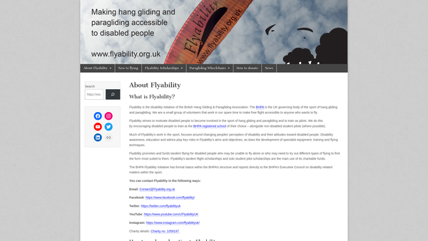 Screenshot of the Flyability website