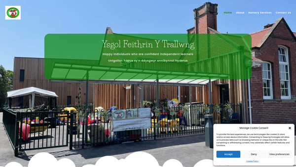 Screenshot of the Ysgol-Feithrin-Y-Trallwng website