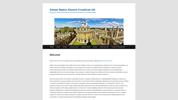 Screenshot of the Amac-Uk Educational Trust website