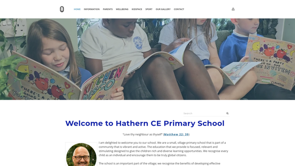 Screenshot of the Hathern School Amenity Fund website