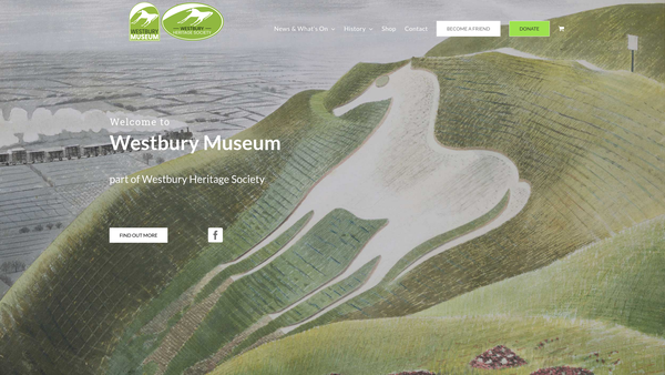 Screenshot of the Westbury Heritage Society website