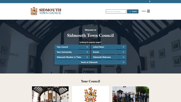 Screenshot of the Manstone Recreation Ground website