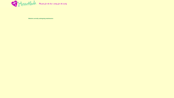 Screenshot of the Heartlink Charitable Trust website