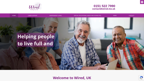 Screenshot of the Wirral Information Resource For Equality And Diversity Ltd website
