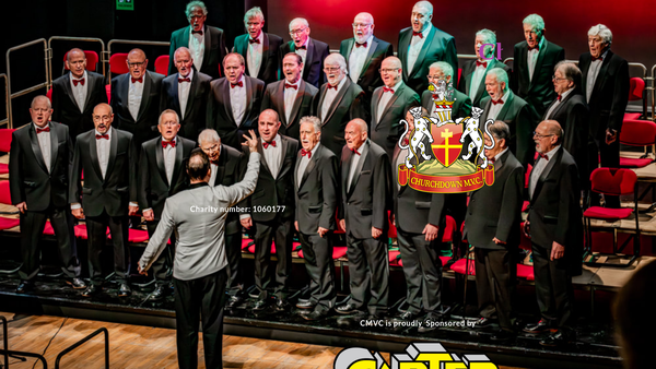 Screenshot of the Churchdown Male Voice Choir website