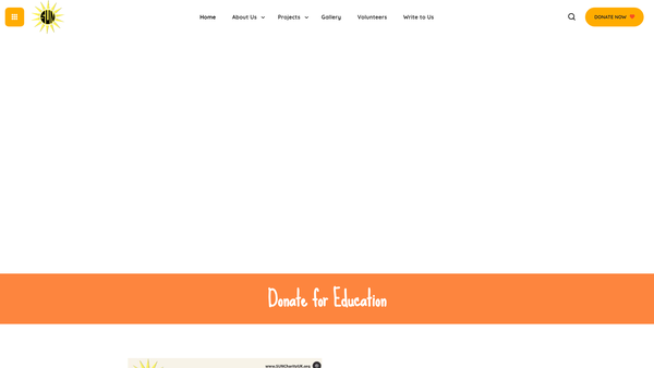 Screenshot of the The Society For The Unwell And Needy website