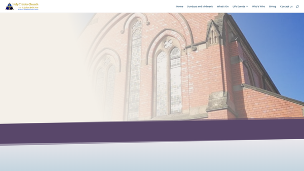 Screenshot of the The Holy Trinity And St.julian Relief In Need Charity website