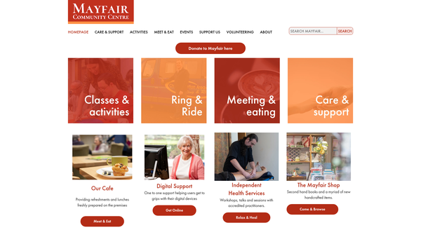 Screenshot of the The Strettons Mayfair Trust website