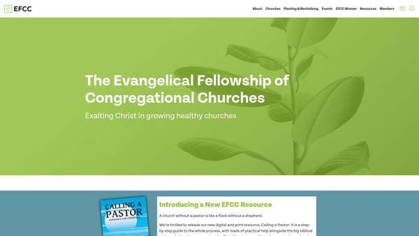 Screenshot of the Woolwich Congregational Church, Rectory Place website