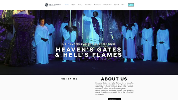 Screenshot of the Reality Outreach Ministries International website