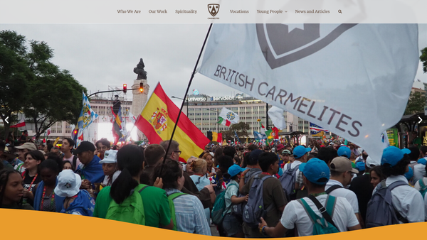 Screenshot of the The Carmelite Charitable Trust website
