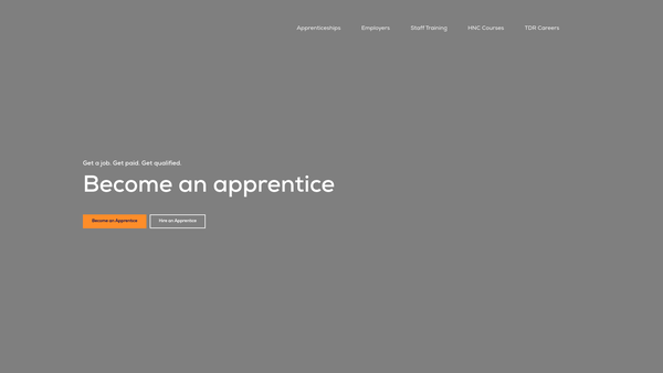 Screenshot of the Training And Development Resource Limited website