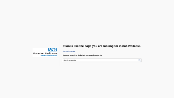 Screenshot of the Homerton Healthcare NHS Foundation Trust Charitable Fund website