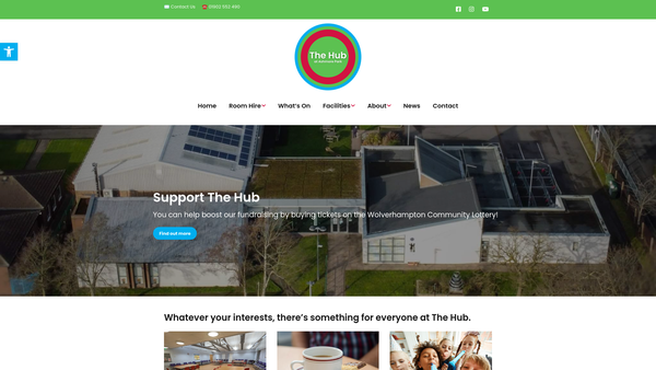 Screenshot of the Ashmore Park Community Association website