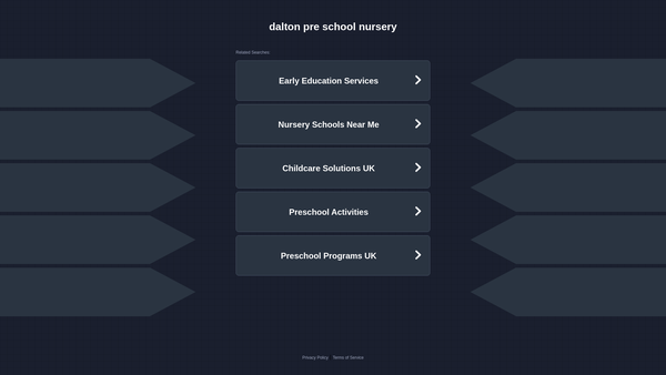 Screenshot of the Dalton Pre-School Nursery website