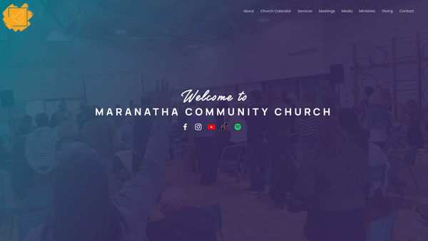 Screenshot of the Maranatha Community Church (Wiltshire) website