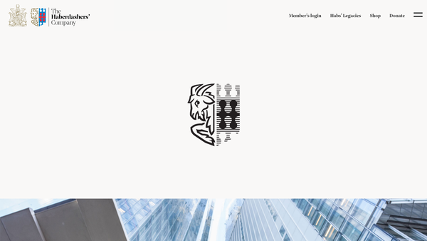 Screenshot of the The Haberdashers' Millennium Treasures Trust website