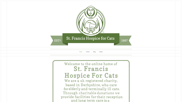 Screenshot of the St Francis Hospice For Cats website
