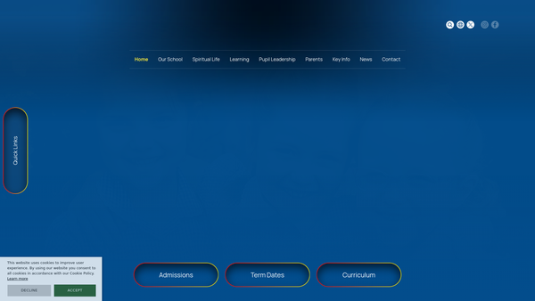 Screenshot of the The St Adrian's School Parent Teacher Association (South St website