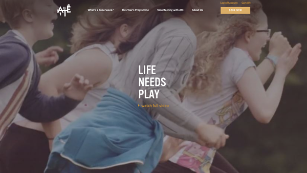 Screenshot of the Active Training And Education website