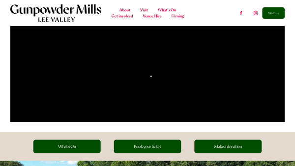 Screenshot of the The Waltham Abbey Royal Gunpowder Mills Company Limited website