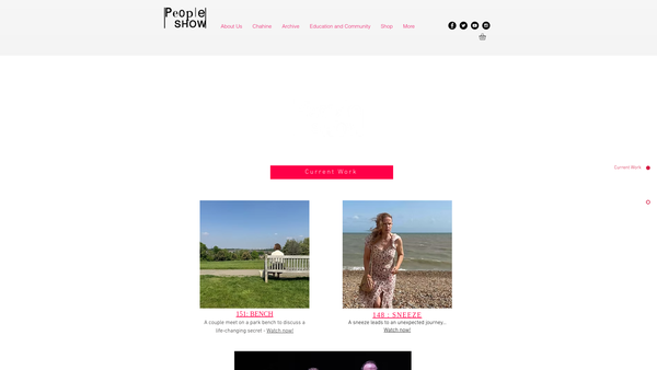 Screenshot of the People Show Properties Limited website