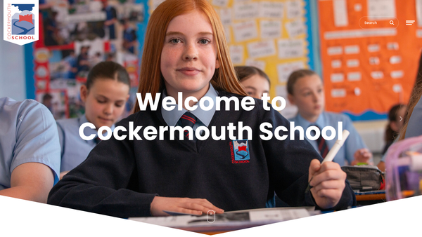 Screenshot of the Cockermouth School And Community Association website