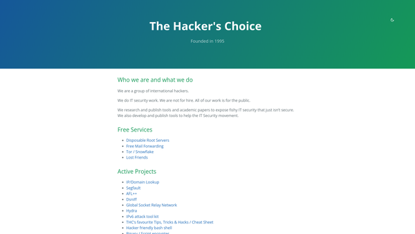 Screenshot of the Travelling Homoeopaths Collective website