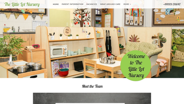 Screenshot of the The Little Lot Limited website